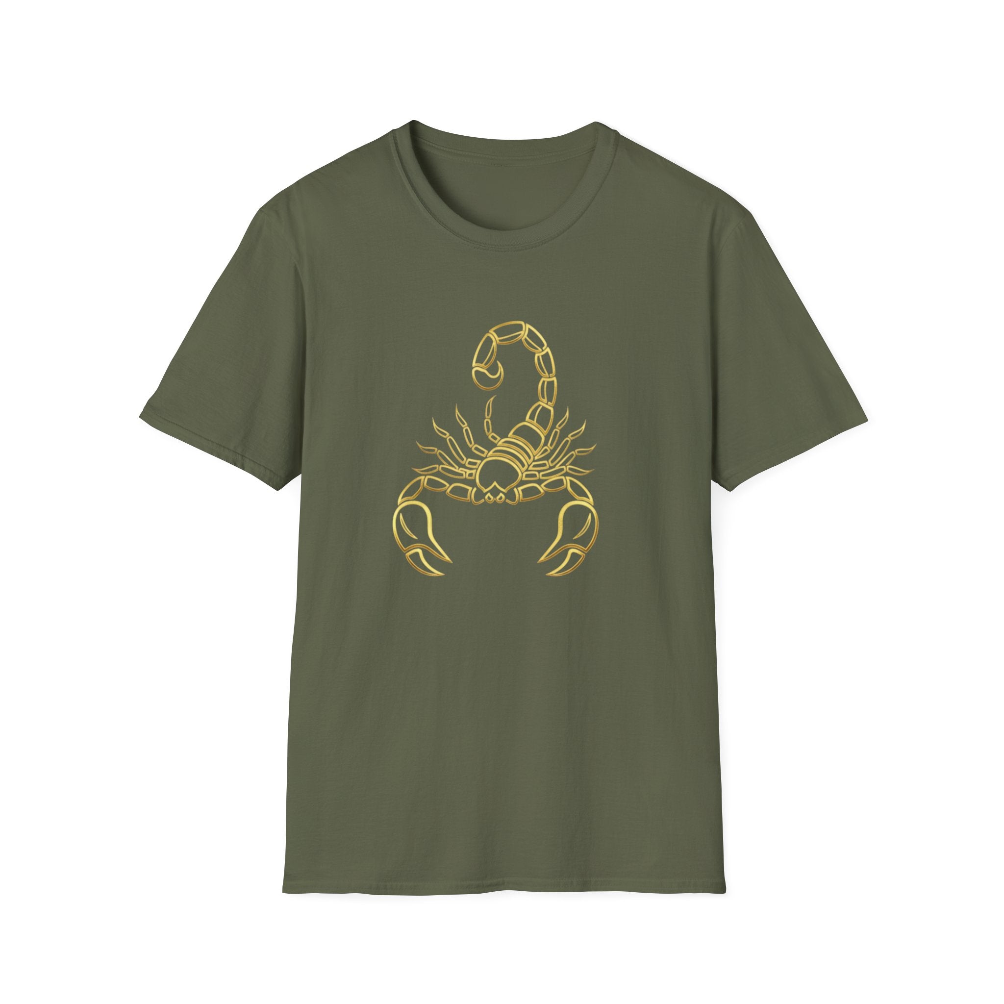 Scorpio Gold Line Art "T‑Shirt"
